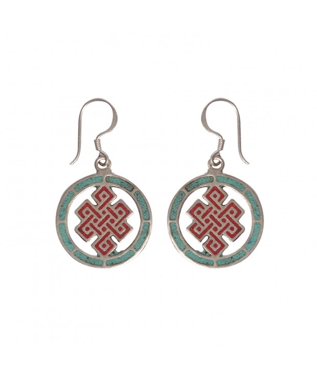 Eternal Infinity Mandala buddhist Earrings