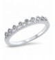 Clear Princess Tiara Sterling Silver