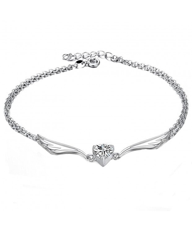 Lovely Platinum Zirconia Rhinestone Bracelet