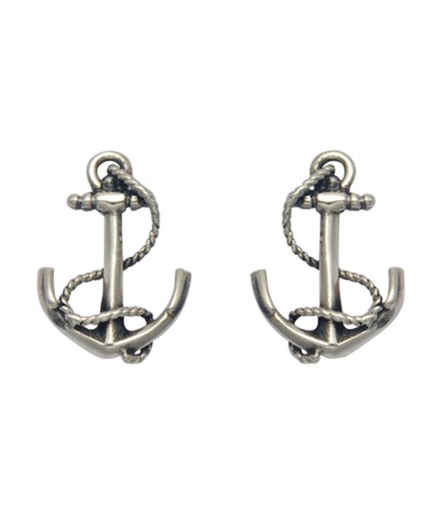 Stainless Steel Nautical Anchor Earrings