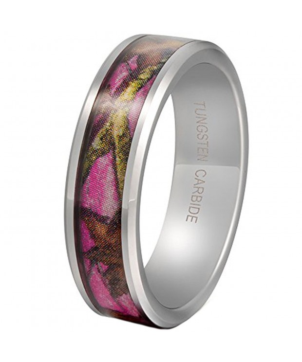 Tungsten Carbide Pattern Camouflage Engagement