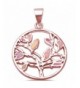 Sterling Silver Trendy Rosegold Pendant