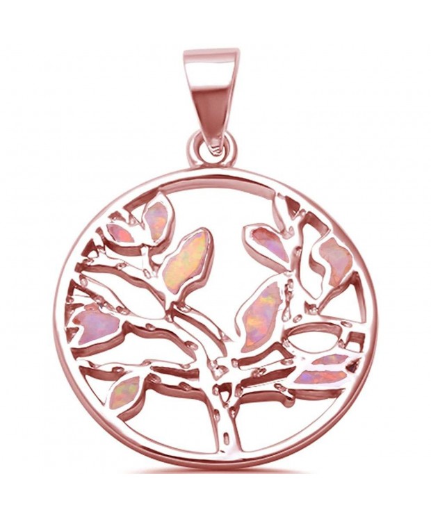 Sterling Silver Trendy Rosegold Pendant