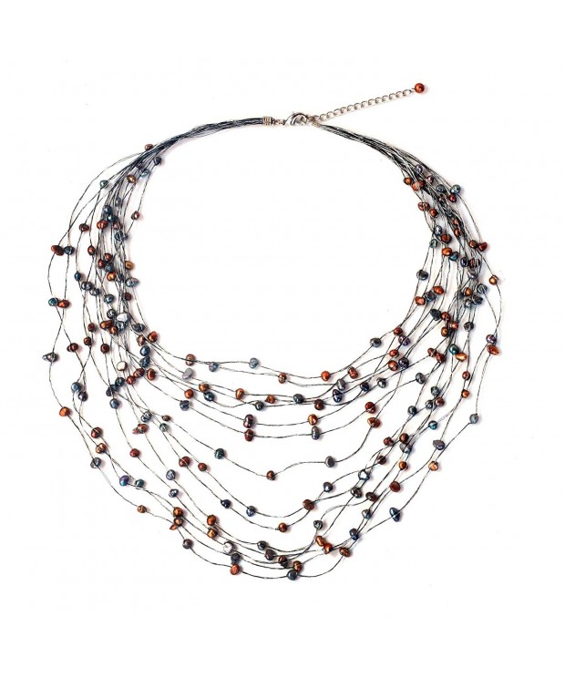 NOVICA Cultured Freshwater Multi strand Necklace