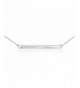 Womens Sterling Silver Horizontal Necklace