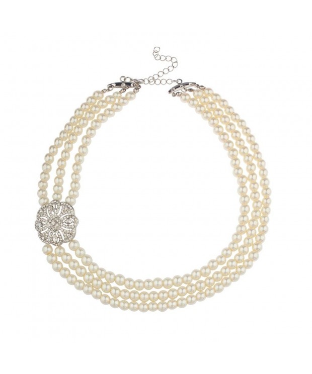 Lux Accessories imitation Statement Necklace