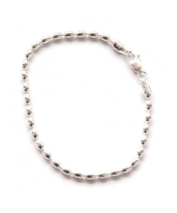 Shiny Sterling Silver 7 inch Bracelet