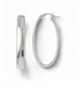 Sterling Silver 5 90mm Polished Earrings