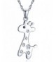 Infinite Giraffe Pendant Sterling Necklace