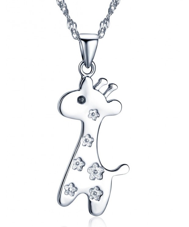 Infinite Giraffe Pendant Sterling Necklace