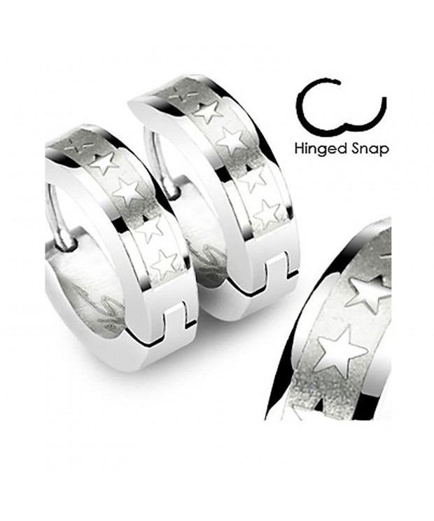 Polished Surgical Stainless Huggie Earrings