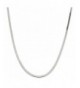 Sterling Silver Polished Herringbone Necklace