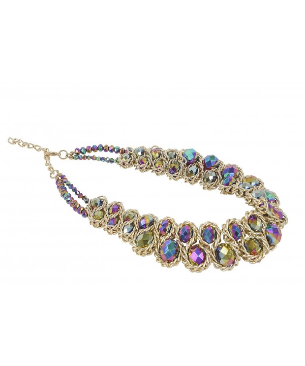 ShoppeWatch Statement Necklace GoldTone Gargantillas