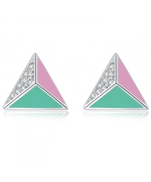 Helen Lete Triangle Sterling Earrings