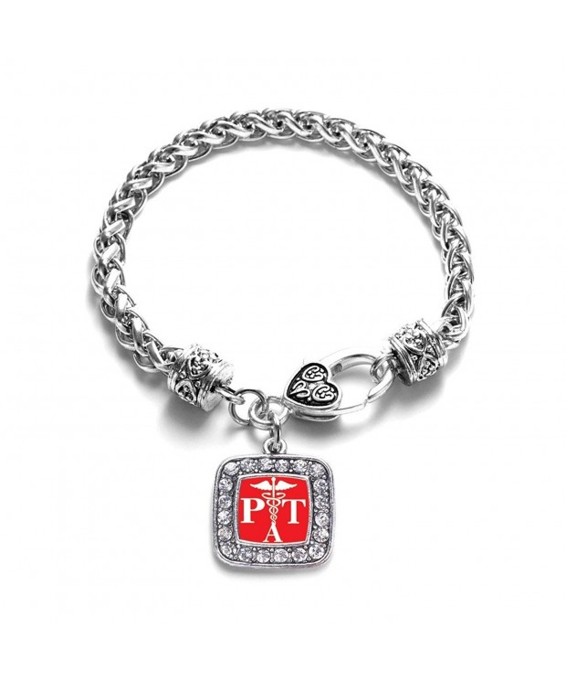 Physical Therapist Assistant Silver Bracelet