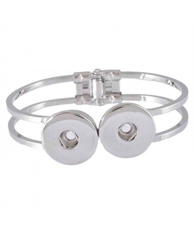 Souarts Silver Color Bracelet Buttons