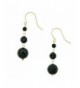 Yellow Natural Black Dandling Earrings