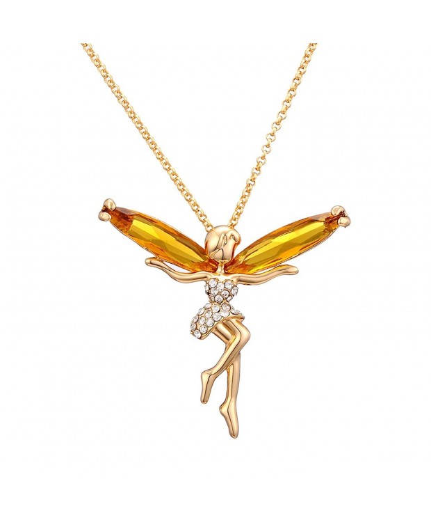 Gold Plated Austrian Tinkerbell Afterglow Jewelry