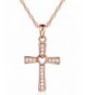 Infinite Crucifix Necklace Sterling Zirconia