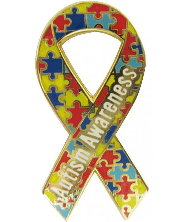 Autism Awareness Ribbon Lapel Pin