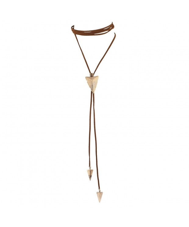 Lux Accessories Goldtone Arrowhead Necklace