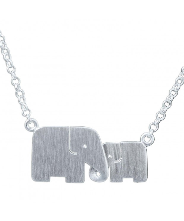 NOVICA Sterling Handmade Elephant Necklace