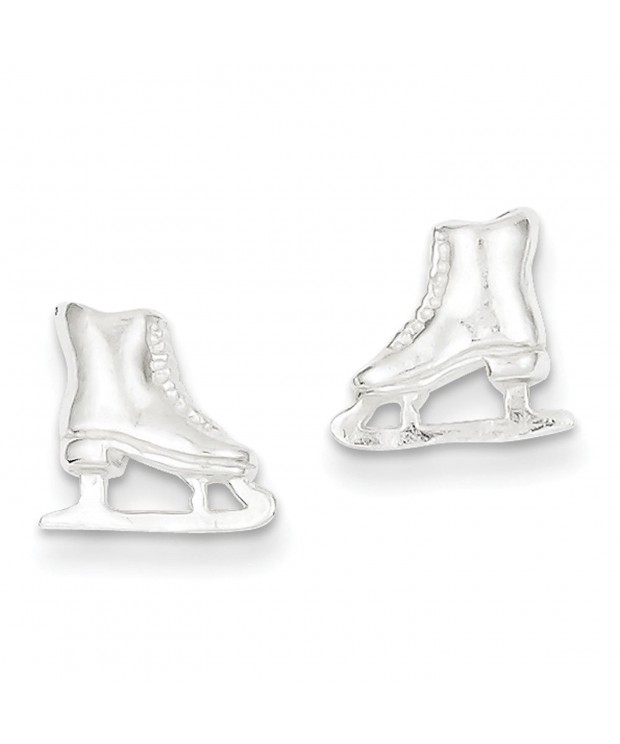Sterling Silver Skate Mini Earrings