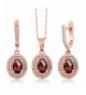 Checkerboard Garnet Plated Pendant Earrings