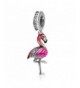 Tropical Flamingo Sterling European Bracelet