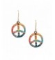 Spinningdaisy Colorful Peace earrings Yellow