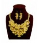 Kexuan Fashion Statement Necklace yellow earrings