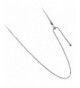 Adjustable Diamond cut Rhodium Necklace Shorter