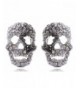 Alilang Silvery Rhinestones Cutout Earrings