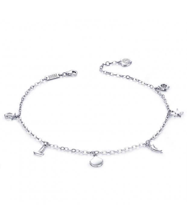 925 Sterling Silver Adjustable Anklet