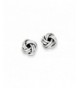 Sterling Silver Love Knot Earrings