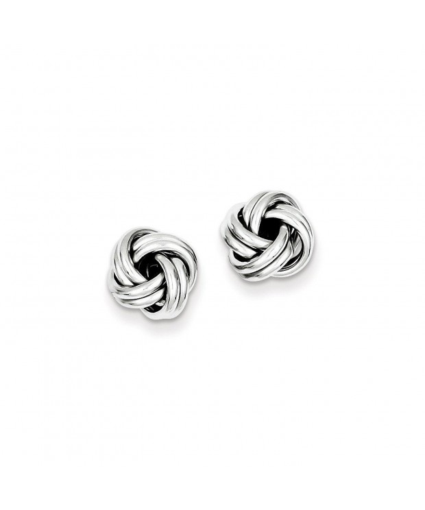 Sterling Silver Love Knot Earrings