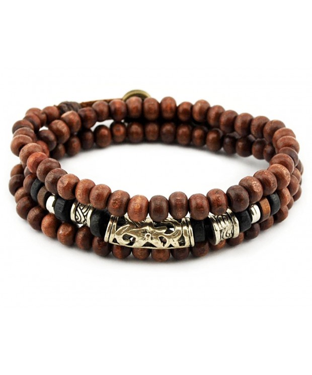 Konalla Wooden Bracelet Multistrand Wristband