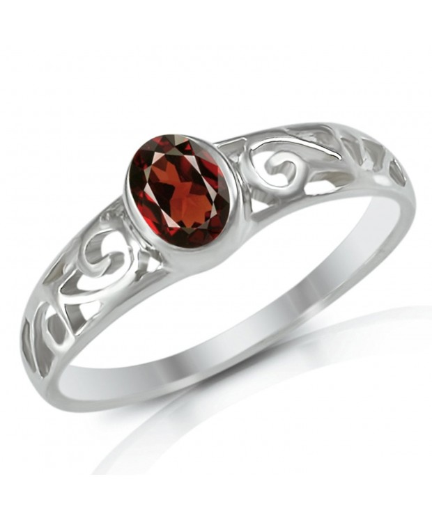 Sterling Silver Genuine Gemstone Filigree