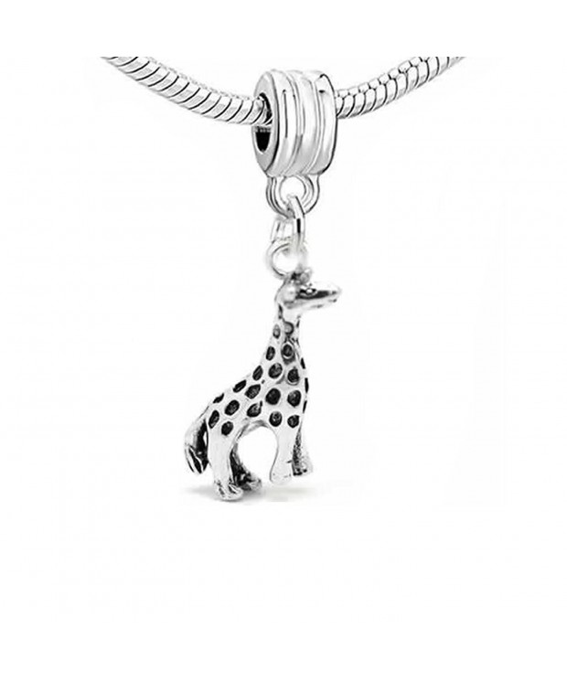 Giraffe Dangle Charm Snake Bracelet