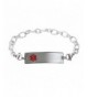 Divoti Engraved Bracelet Stainless Red 7 0