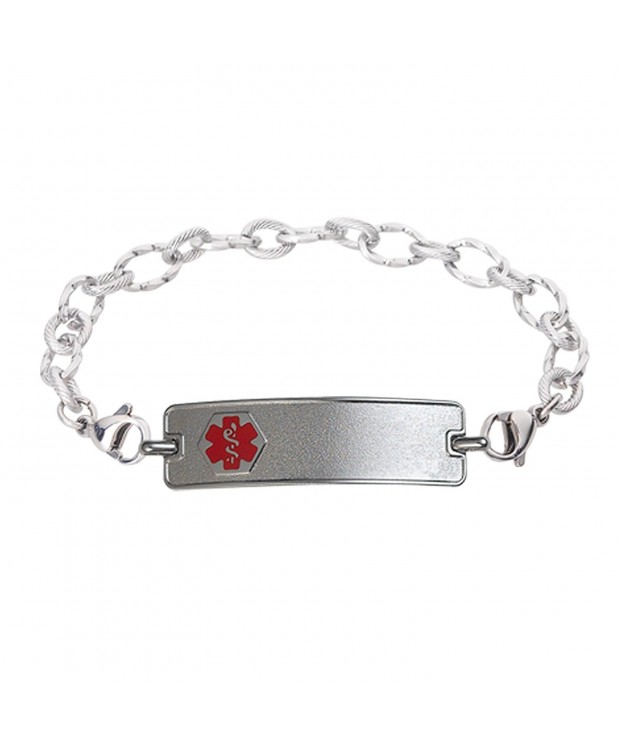 Divoti Engraved Bracelet Stainless Red 7 0