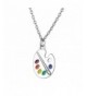 Trendy Palette Pendant Necklace Jewelry