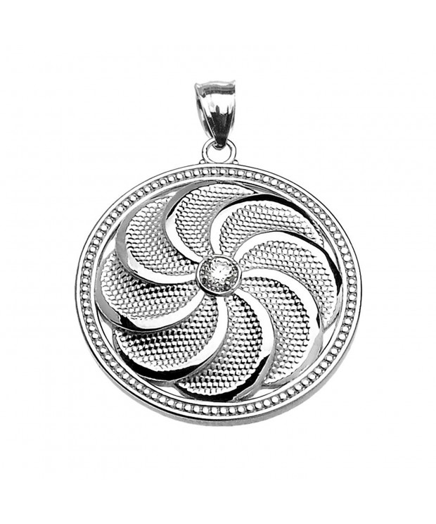 Sterling Armenian Eternity Zirconia Pendant