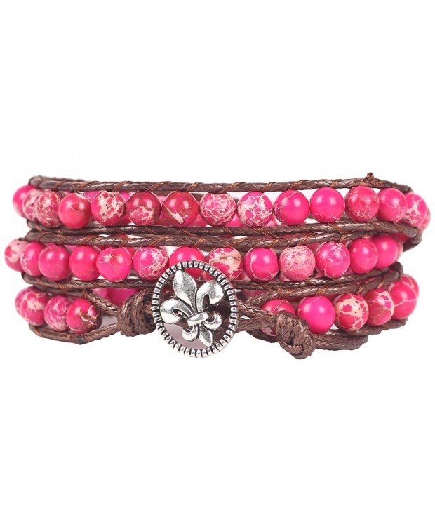 Beads Wrap Bracelet Imperial Japser