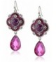 1928 Jewelry Domenica Silver Tone Amethyst