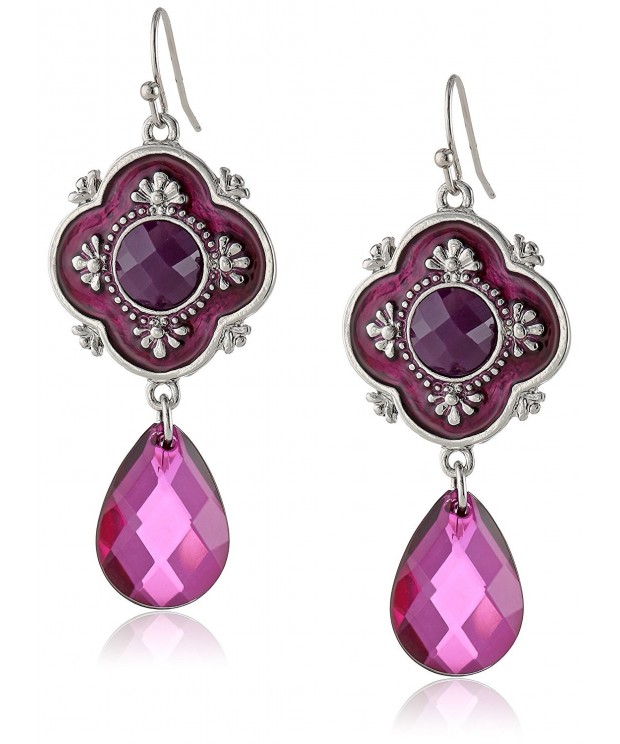 1928 Jewelry Domenica Silver Tone Amethyst