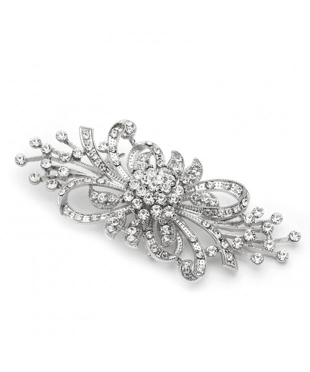 Mariell Vintage Bridal Crystal Brooch