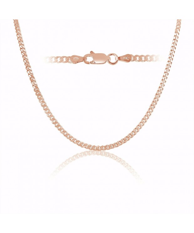 Plated Sterling Silver Chain necklace