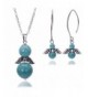 Turquoise Jewelry Necklace Earrings Birthstone