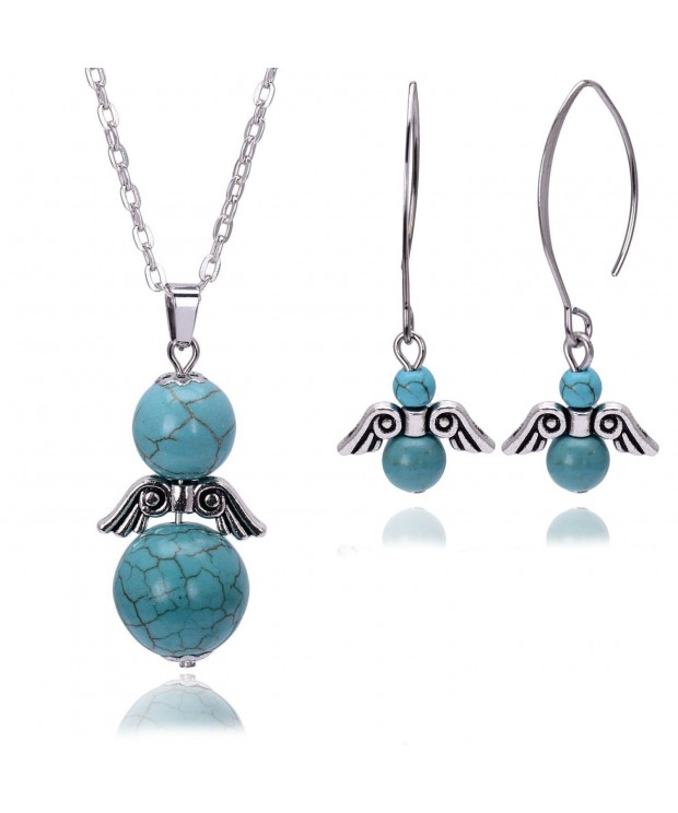 Turquoise Jewelry Necklace Earrings Birthstone